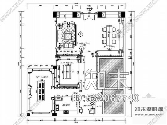 施工图浙江某名品吊顶专卖店室内装修施工图含效果施工图下载【ID:532067740】