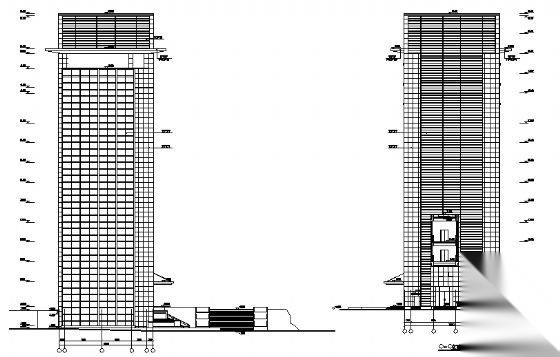 株洲某十层电子研发楼建筑方案图cad施工图下载【ID:151400151】