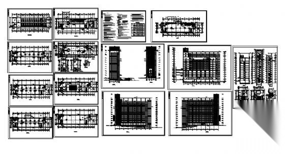 株洲某十层电子研发楼建筑方案图cad施工图下载【ID:151400151】