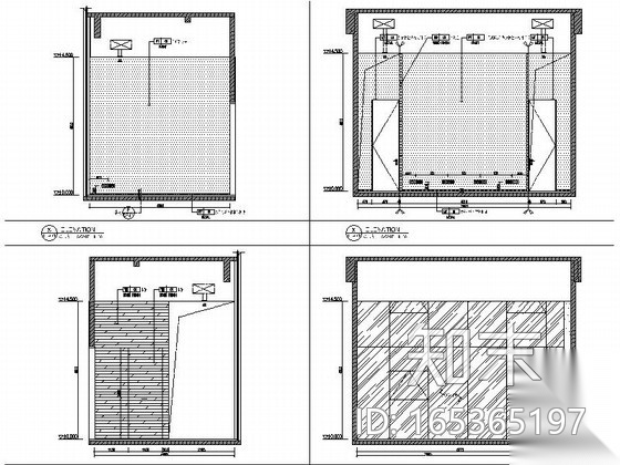 [贵州]精品LOFT售楼处办公样板间室内设计施工图cad施工图下载【ID:165365197】