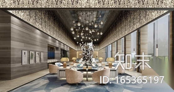 [贵州]精品LOFT售楼处办公样板间室内设计施工图cad施工图下载【ID:165365197】