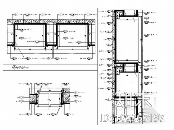 [贵州]精品LOFT售楼处办公样板间室内设计施工图cad施工图下载【ID:165365197】