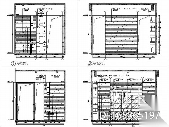 [贵州]精品LOFT售楼处办公样板间室内设计施工图cad施工图下载【ID:165365197】