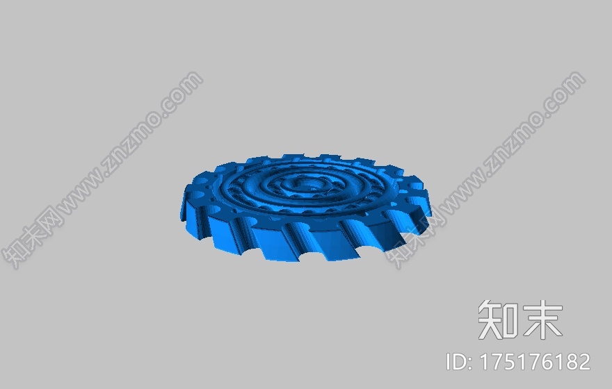 齿环状的环中环3d打印模型下载【ID:175176182】