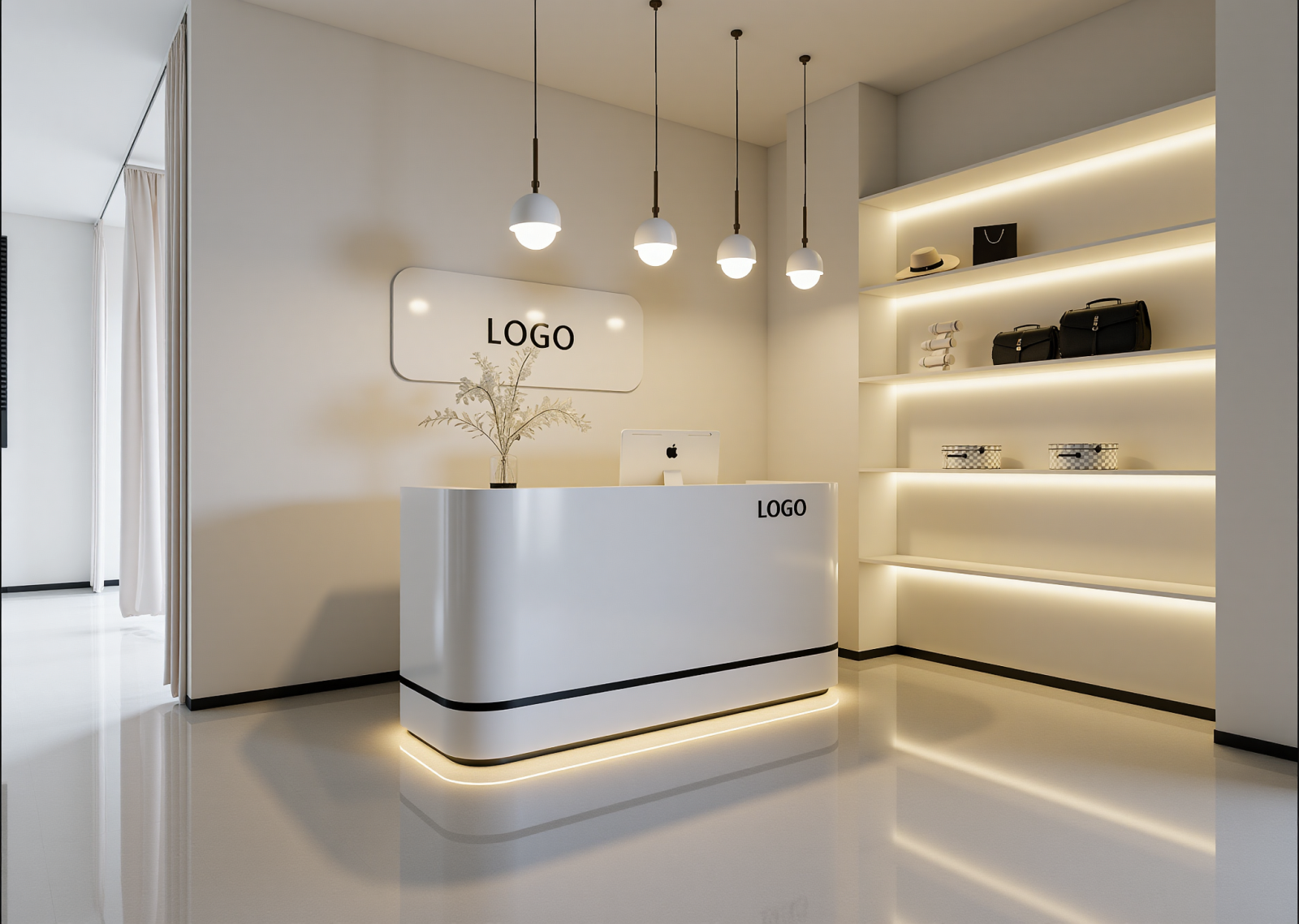 工业服装展厅3D模型下载【ID:1215113918】