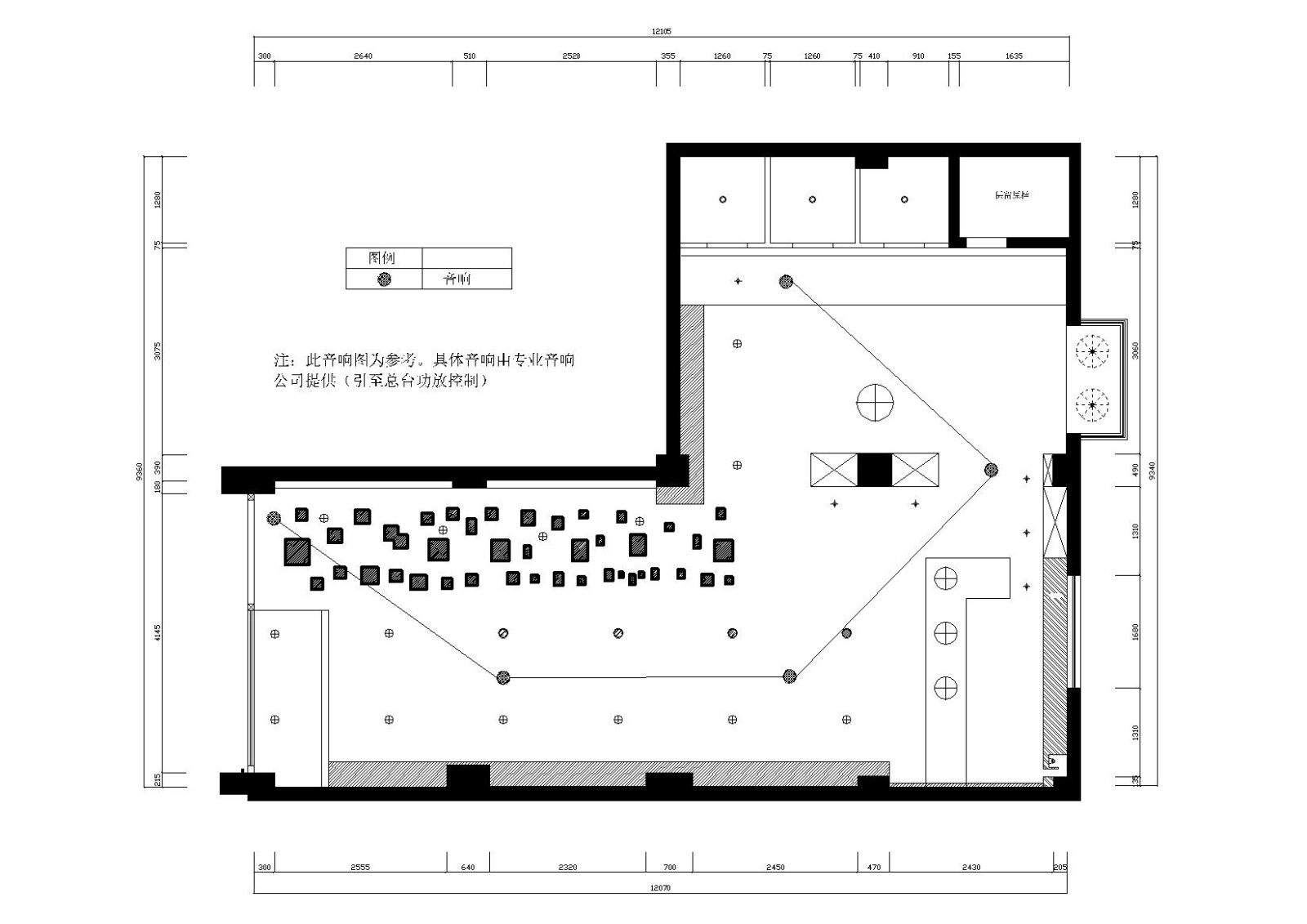 93㎡厦门禾祥西路某一服装店施工图_效果图cad施工图下载【ID:160704171】