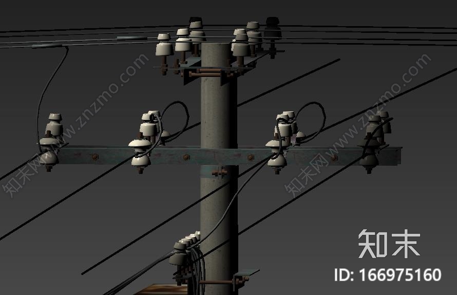 农村-电信杆CG模型下载【ID:166975160】