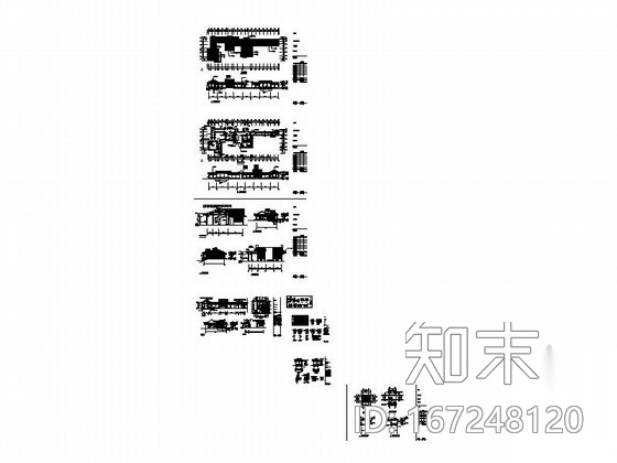 某仿古售票处建筑施工图施工图下载【ID:167248120】