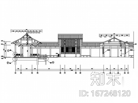 某仿古售票处建筑施工图施工图下载【ID:167248120】