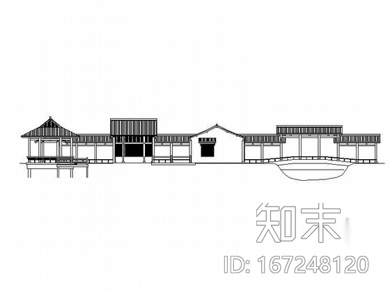 某仿古售票处建筑施工图施工图下载【ID:167248120】