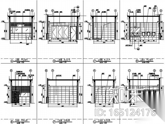 [深圳]大型国家级地质公园现代综合体装修施工图cad施工图下载【ID:165124176】