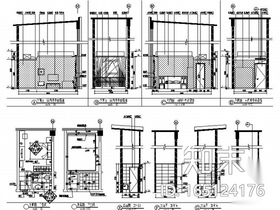 [深圳]大型国家级地质公园现代综合体装修施工图cad施工图下载【ID:165124176】