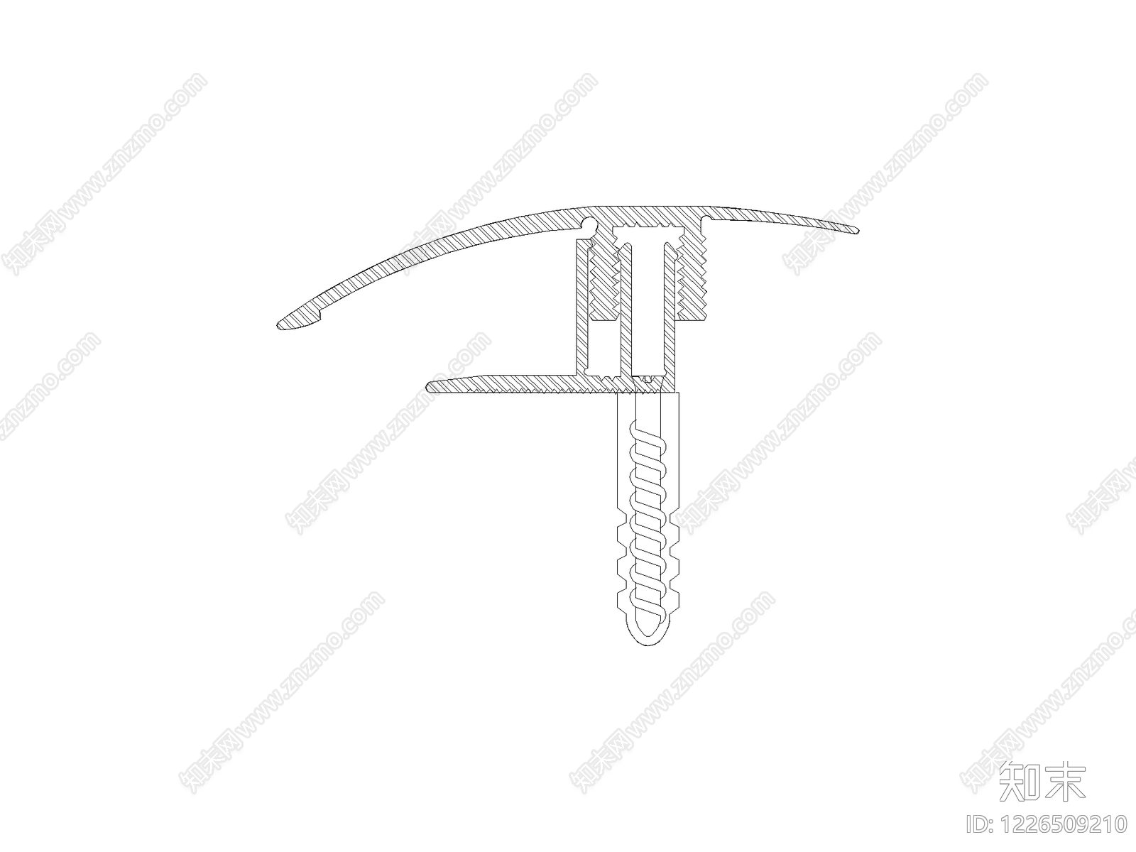 五金管件cad施工图下载【ID:1226509210】