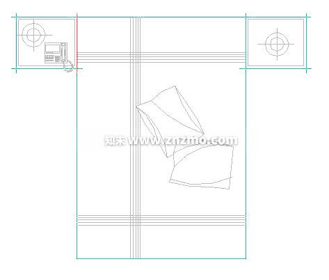 床头柜cad施工图下载【ID:181972197】