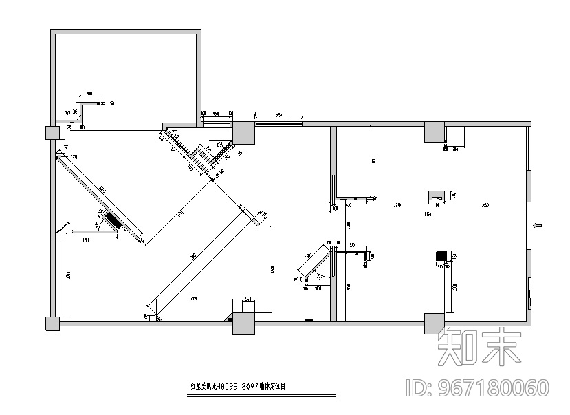 混搭风格译景复合办公空间设计施工图（附效果图）cad施工图下载【ID:967180060】