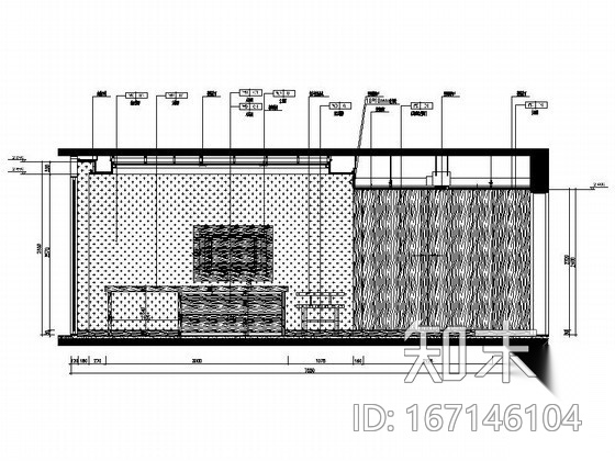 40㎡标准客房大床房室内装修图cad施工图下载【ID:167146104】