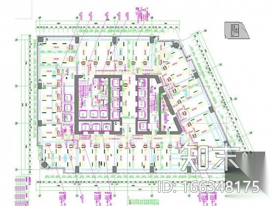 [江苏]超高层综合商业广场暖通空调全系统设计施工图（3...cad施工图下载【ID:166348175】