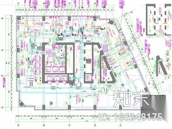 [江苏]超高层综合商业广场暖通空调全系统设计施工图（3...cad施工图下载【ID:166348175】