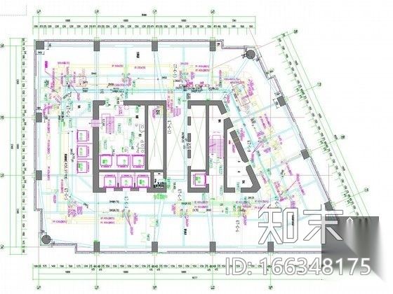 [江苏]超高层综合商业广场暖通空调全系统设计施工图（3...cad施工图下载【ID:166348175】