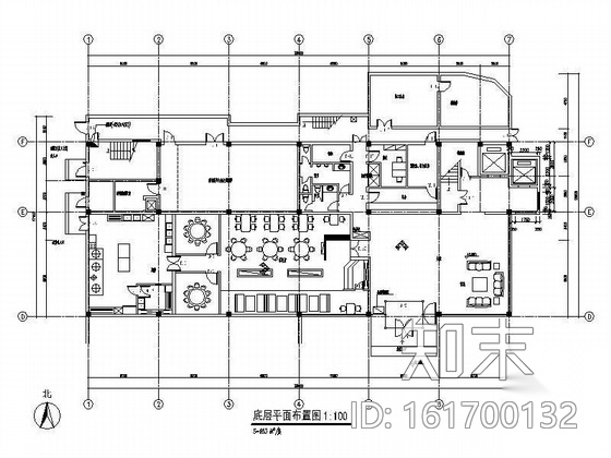 [上海]某宾馆室内装饰改造工程cad施工图下载【ID:161700132】