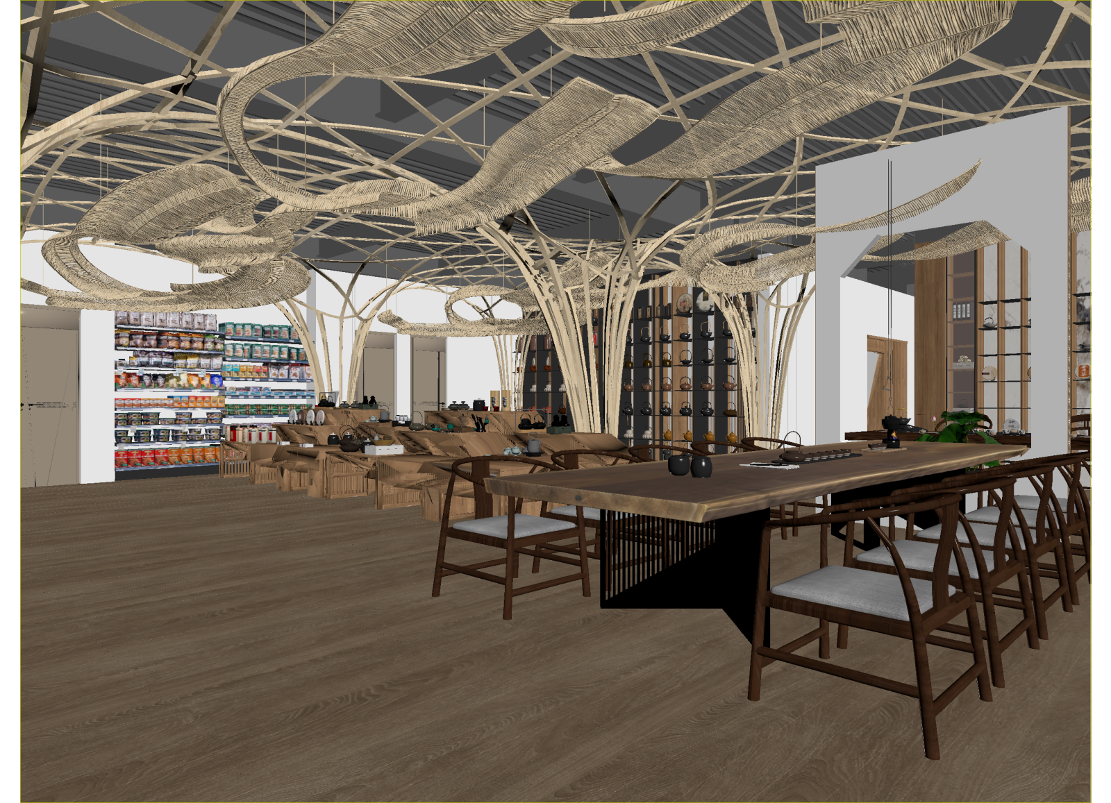 原木超市3D模型下载【ID:1214945614】