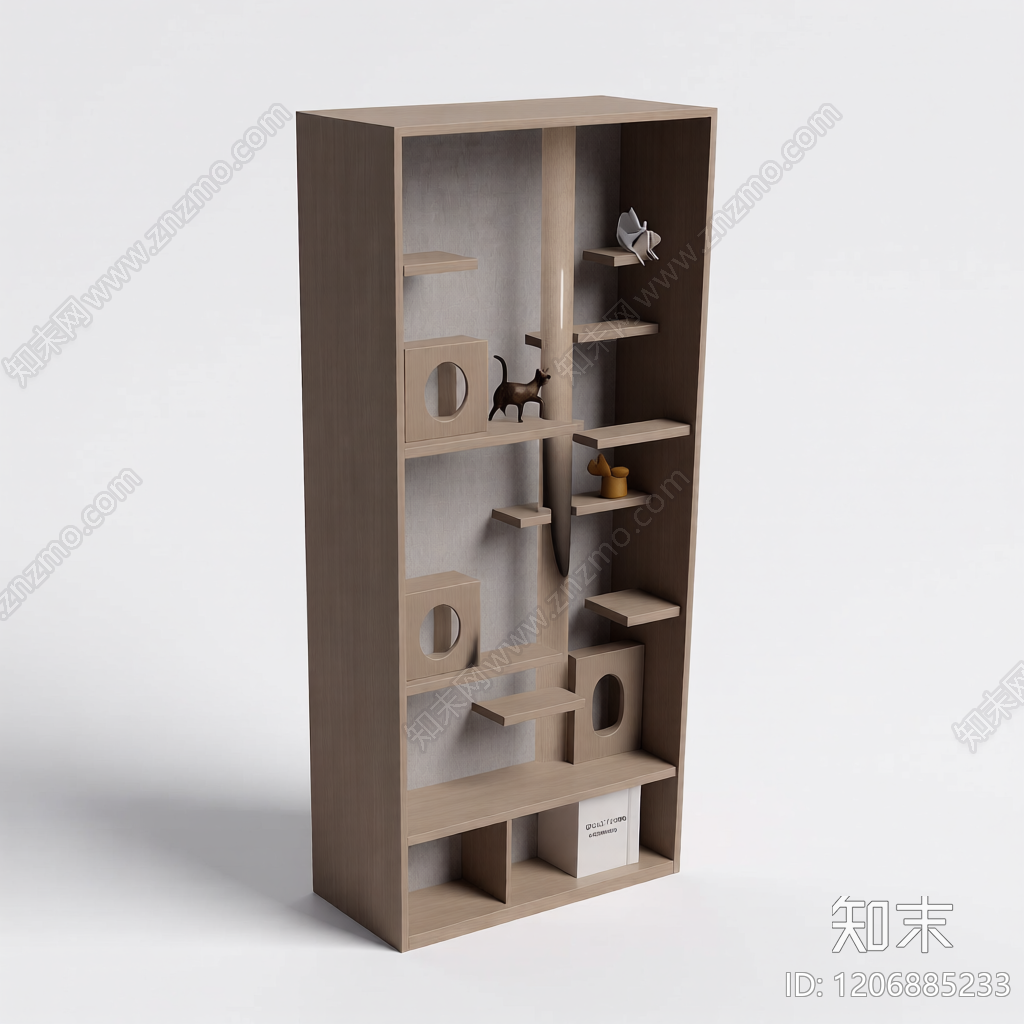 猫爬架家具3D模型下载【ID:1206885233】