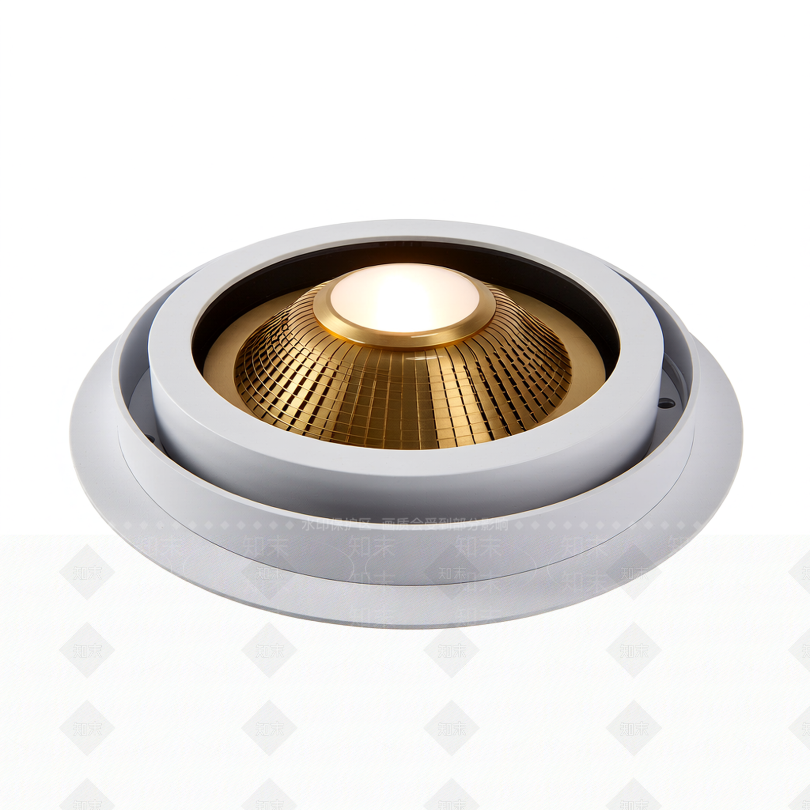 嵌入式圆形灯具3D模型下载【ID:1206193521】