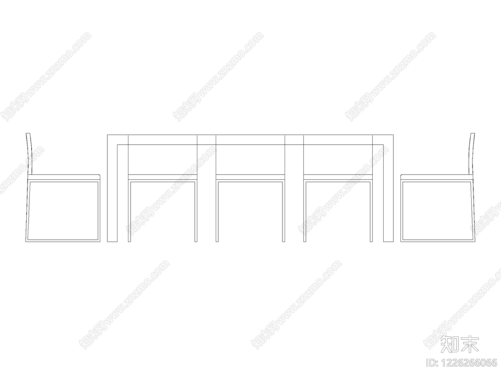 餐桌几类平立面餐桌cad施工图下载【ID:1226266066】