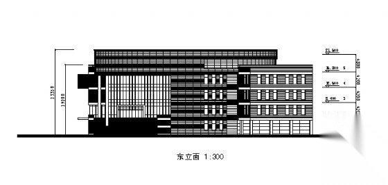 某五层学院图书馆设计方案cad施工图下载【ID:151604181】