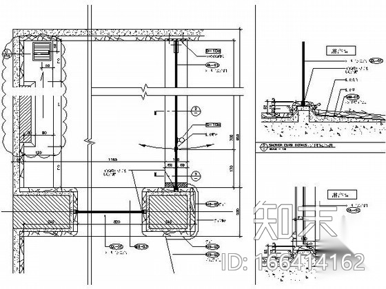 淋浴间大样cad施工图下载【ID:166414162】