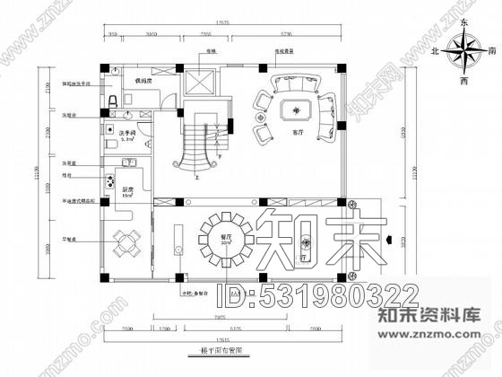 施工图厦门四层高档别墅简欧风格CAD装修施工图施工图下载【ID:531980322】