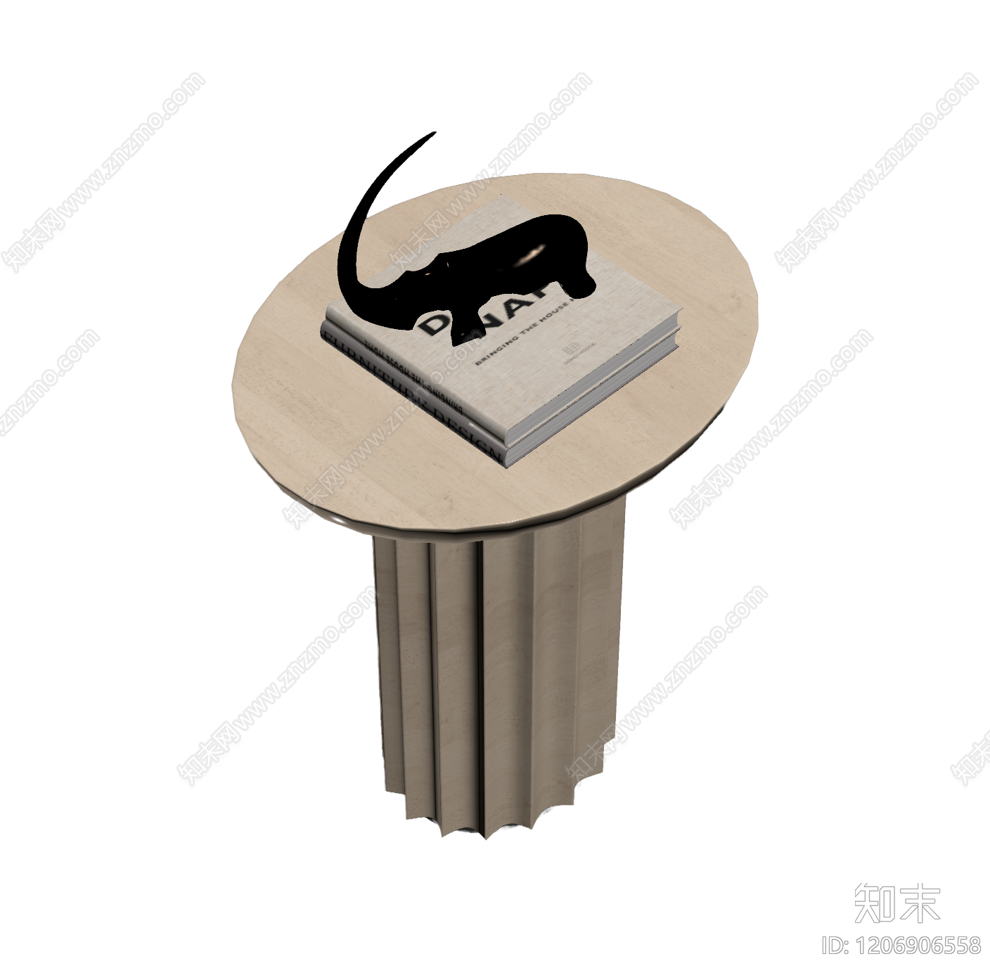 柱形装饰台3D模型下载【ID:1206906558】