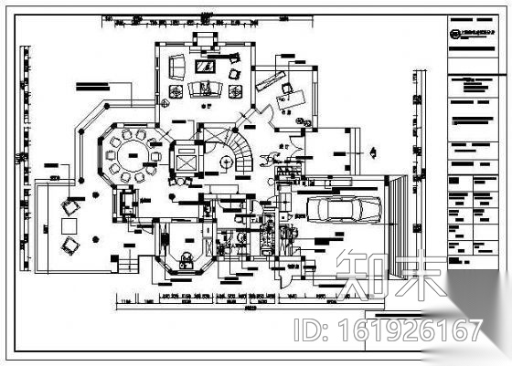 别墅装饰竣工图cad施工图下载【ID:161926167】