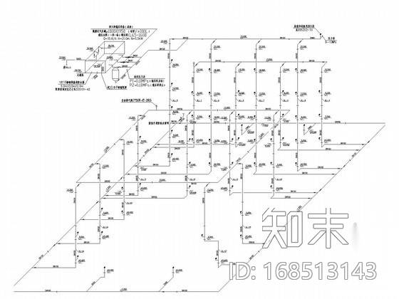 厂房车间给排水及消防施工图（雨水系统）cad施工图下载【ID:168513143】