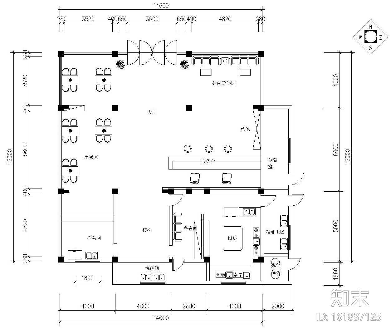 某四层酒店内部装饰全套施工图及效果图cad施工图下载【ID:161837125】