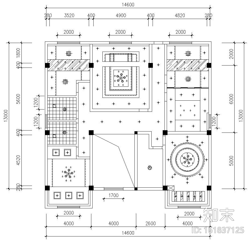 某四层酒店内部装饰全套施工图及效果图cad施工图下载【ID:161837125】