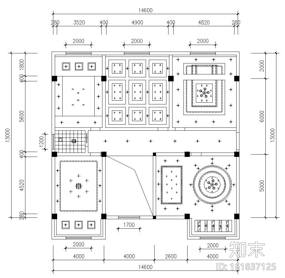 某四层酒店内部装饰全套施工图及效果图cad施工图下载【ID:161837125】