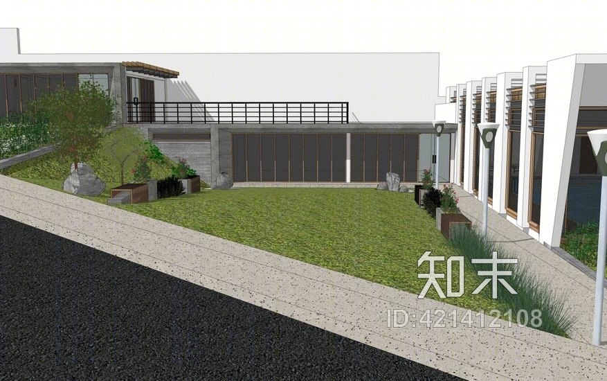 山地会所SU模型下载【ID:421412108】