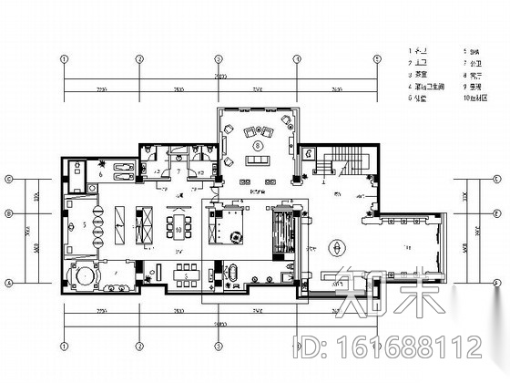 [福建]某豪华玉石展厅室内装修施工图（含设计文本）cad施工图下载【ID:161688112】