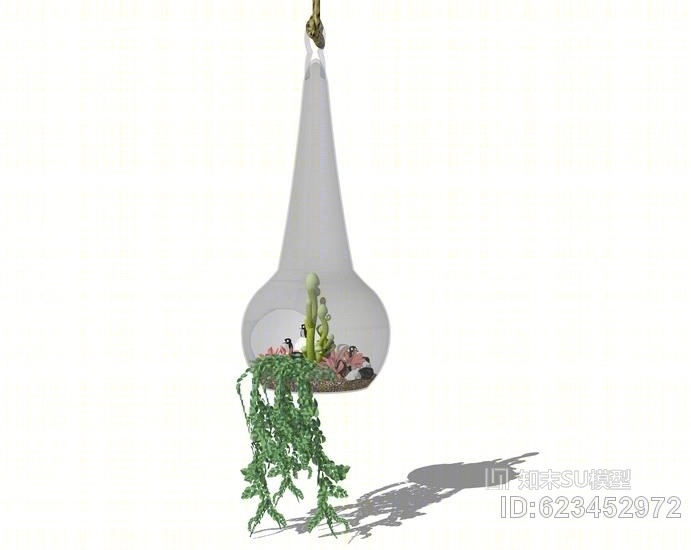 吊篮植物SU模型下载【ID:623452972】