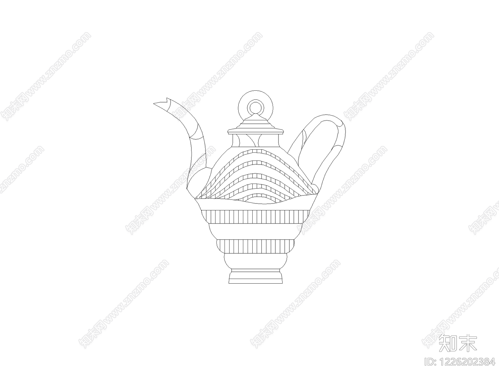 摆件cad施工图下载【ID:1226202384】
