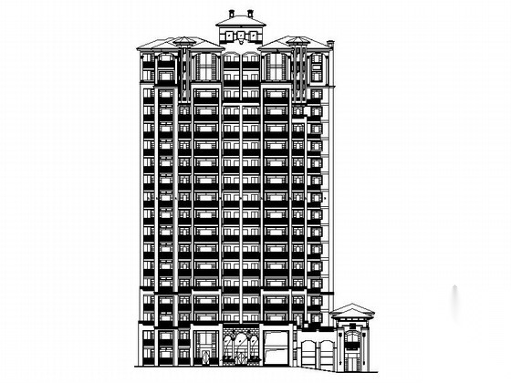 [福建]高层简欧风格住宅区规划设计施工图（200余张图...cad施工图下载【ID:166824182】