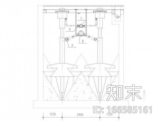 [北方]供水厂锰砂滤池施工图cad施工图下载【ID:166585161】