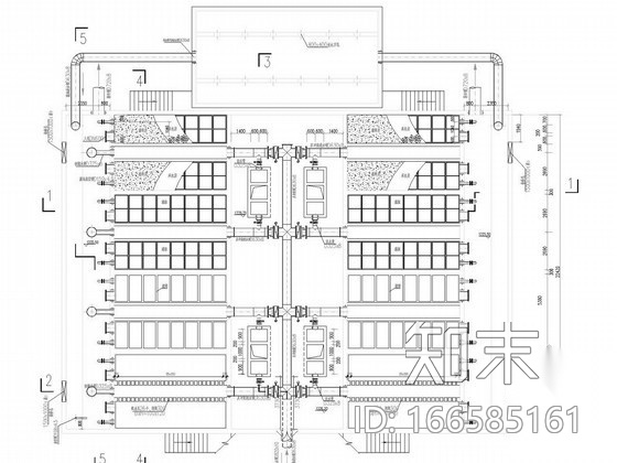 [北方]供水厂锰砂滤池施工图cad施工图下载【ID:166585161】