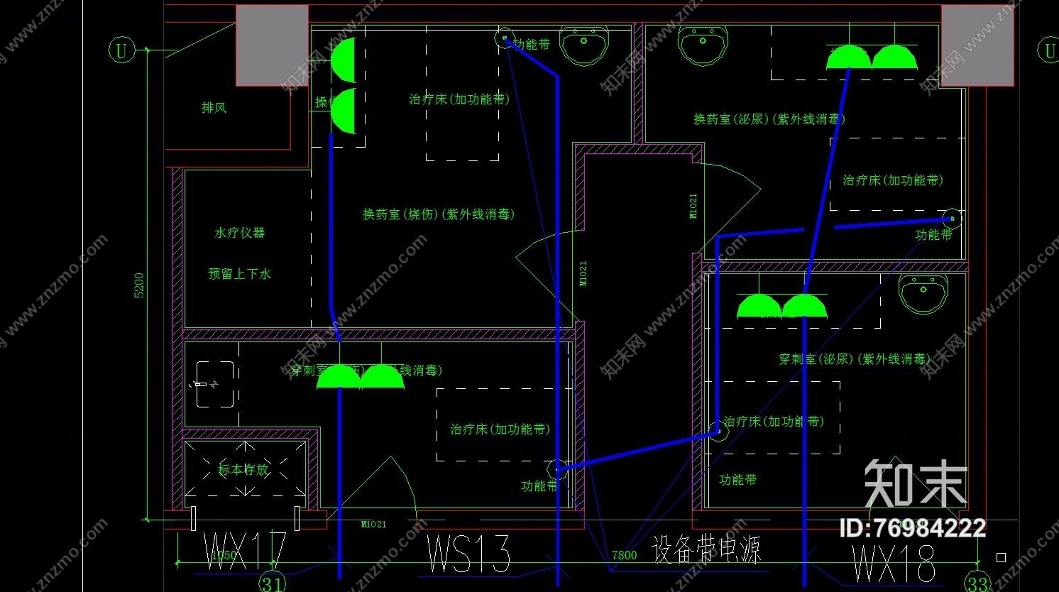 河西儿童医院图纸（CAD施工图纸）cad施工图下载【ID:76984222】