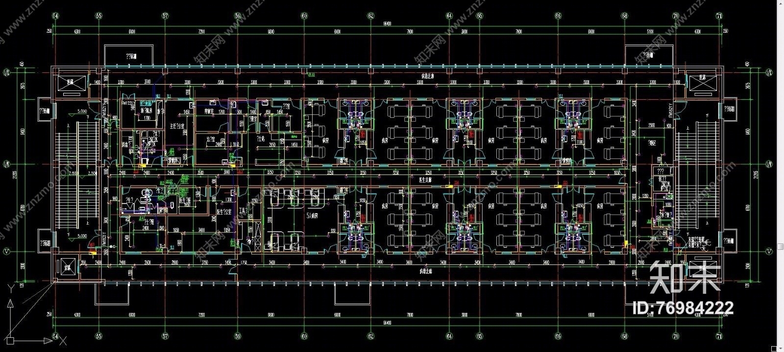 河西儿童医院图纸（CAD施工图纸）cad施工图下载【ID:76984222】