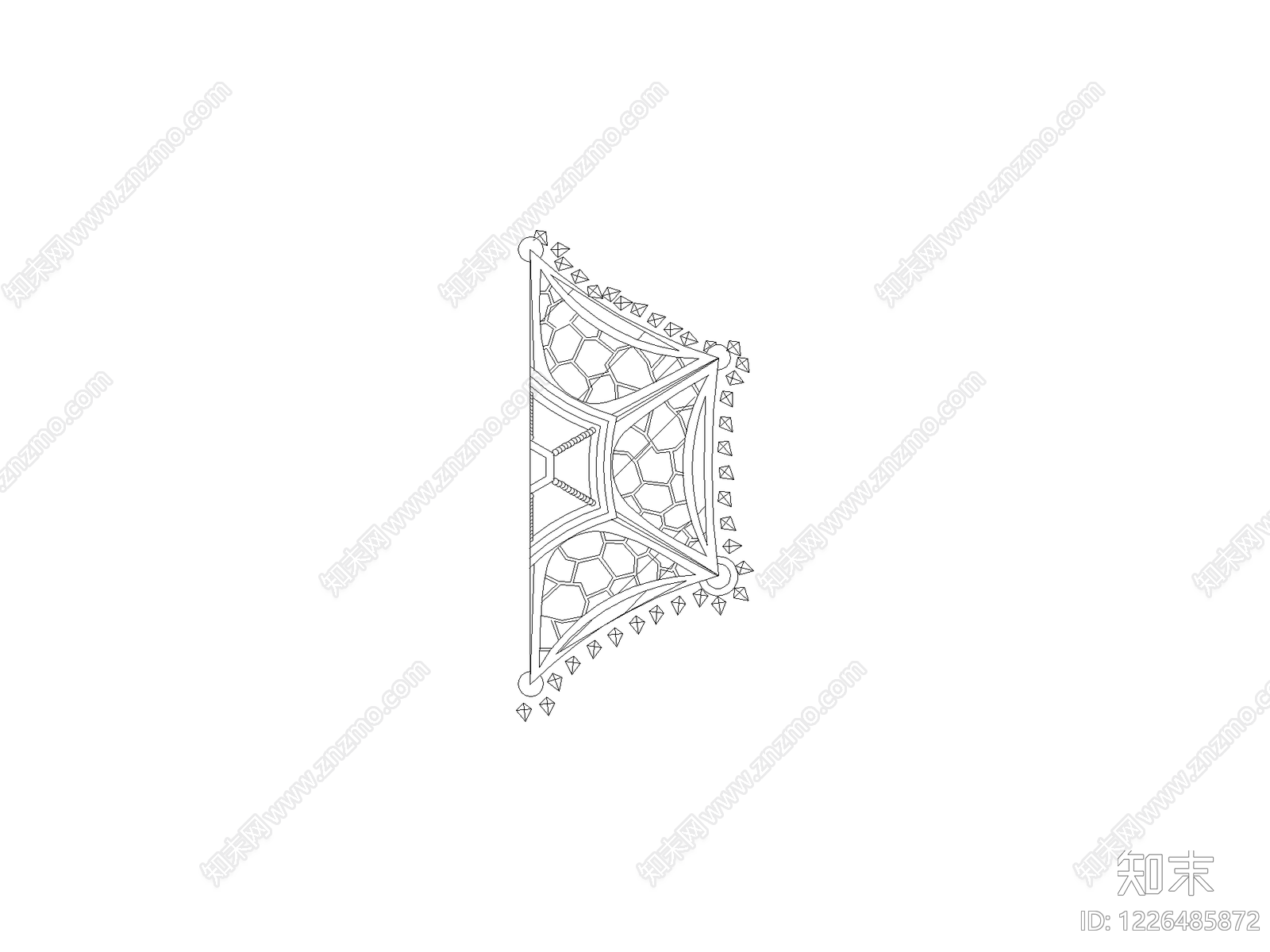 雕塑装饰构件CAD图纸