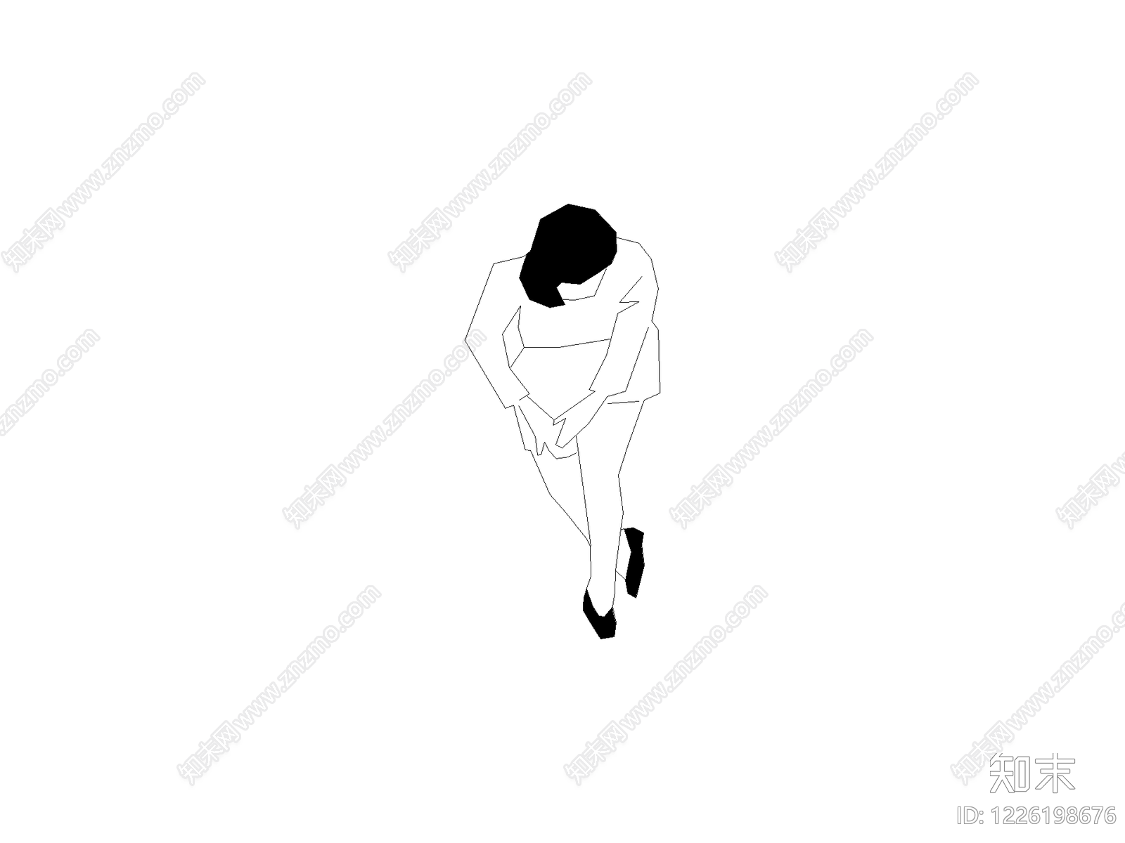 剪影图库CAD图纸