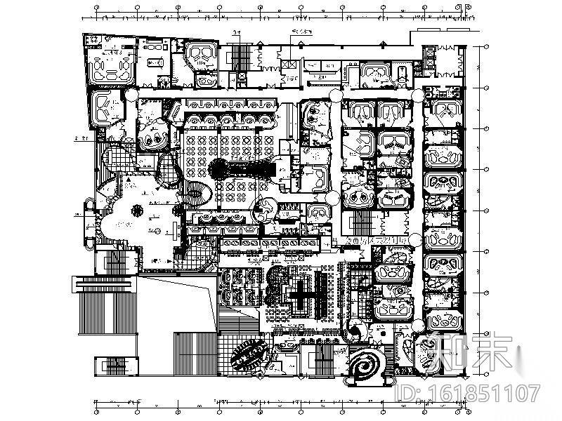 [成都]豪华国际娱乐会所施工图（含效果）cad施工图下载【ID:161851107】