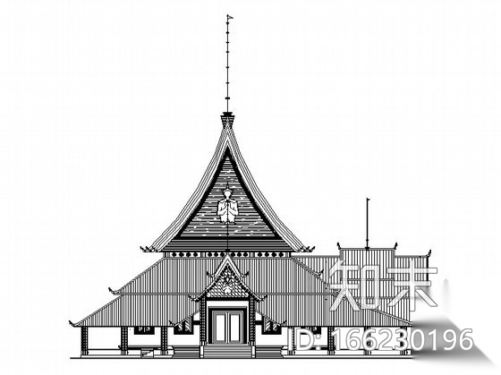 [景洪市]某村龙社建筑施工图cad施工图下载【ID:166230196】